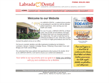 Tablet Screenshot of labradadental.com